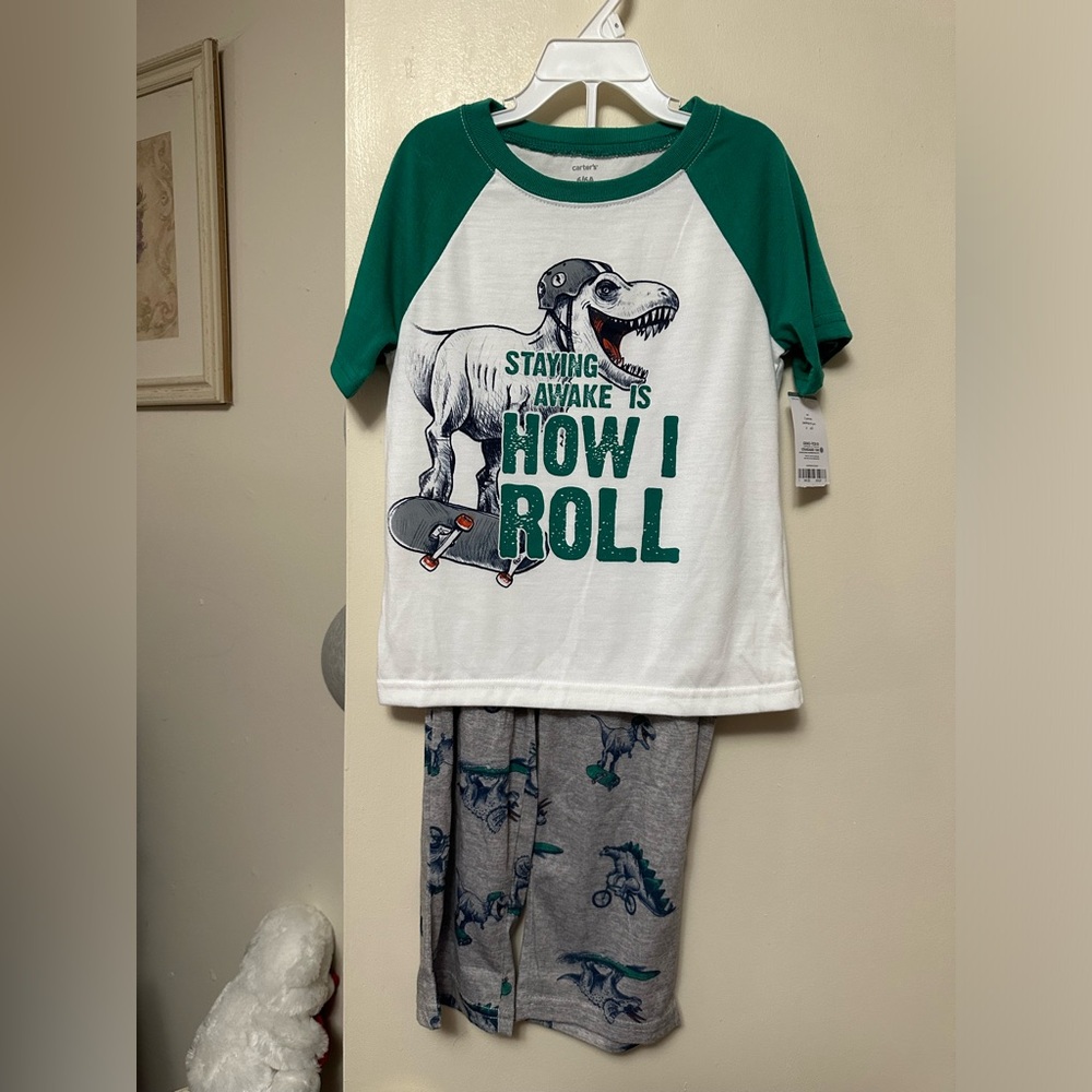 Carters Boys Dinosaur Pajama Set